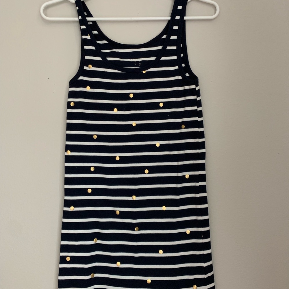 Blue Striped Tank Top